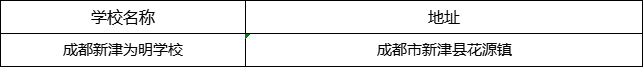 成都市成都新津?yàn)槊鲗W(xué)校地址在哪里？