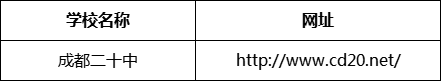 成都市成都二十中網(wǎng)址是什么？