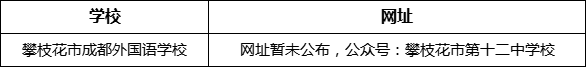 攀枝花市第十二中學(xué)校網(wǎng)址是什么？