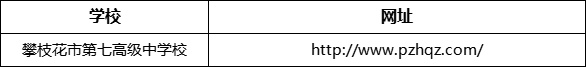 攀枝花市第七高級中學(xué)校網(wǎng)址是什么？