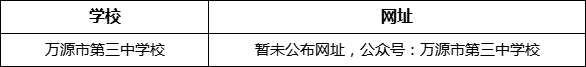 達州市萬源市第三中學校網(wǎng)址是什么？