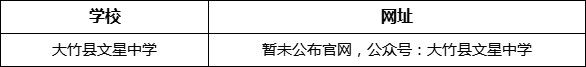 達州市大竹縣文星中學(xué)網(wǎng)址是什么？