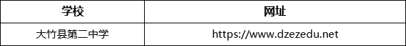 達(dá)州市大竹縣第二中學(xué)網(wǎng)址是什么？