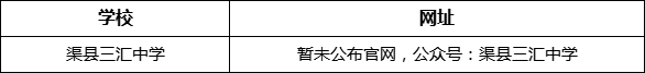 達州市渠縣三匯中學網址是什么？