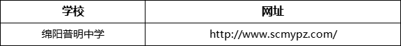綿陽市綿陽普明中學(xué)網(wǎng)址是什么？