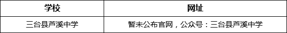 綿陽市三臺(tái)縣蘆溪中學(xué)網(wǎng)址是什么？