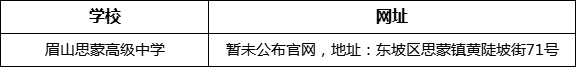 眉山市眉山思蒙高級(jí)中學(xué)網(wǎng)址是什么？