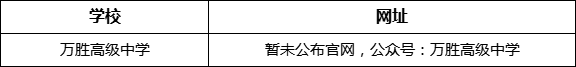 眉山市萬勝高級中學網(wǎng)址是什么？