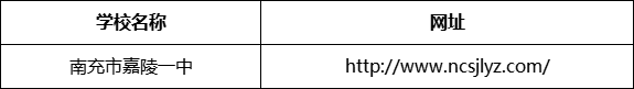 南充市嘉陵一中網(wǎng)址是什么？