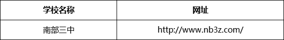 南充市南部三中（南部縣職業(yè)技術(shù)學(xué)校）網(wǎng)址是什么？