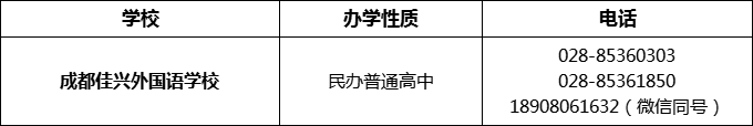 2024年成都市成都佳興外國語學(xué)校招辦電話是多少？