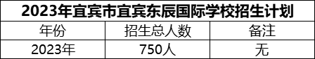 2024年宜賓市宜賓東辰國(guó)際學(xué)校招生計(jì)劃是多少？