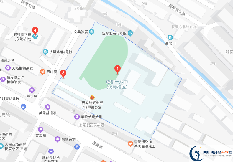 成都十八中學(xué)校地址在哪里？