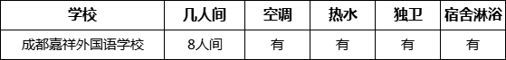 成都市成都嘉祥外國語學(xué)校住宿情況