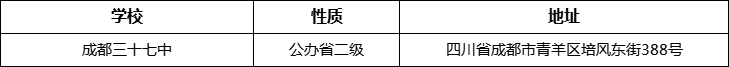 成都市成都三十七中詳細(xì)地址、在哪里？